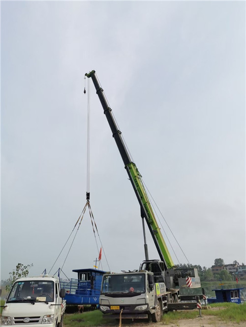 香河县桥梁建设吊装案例